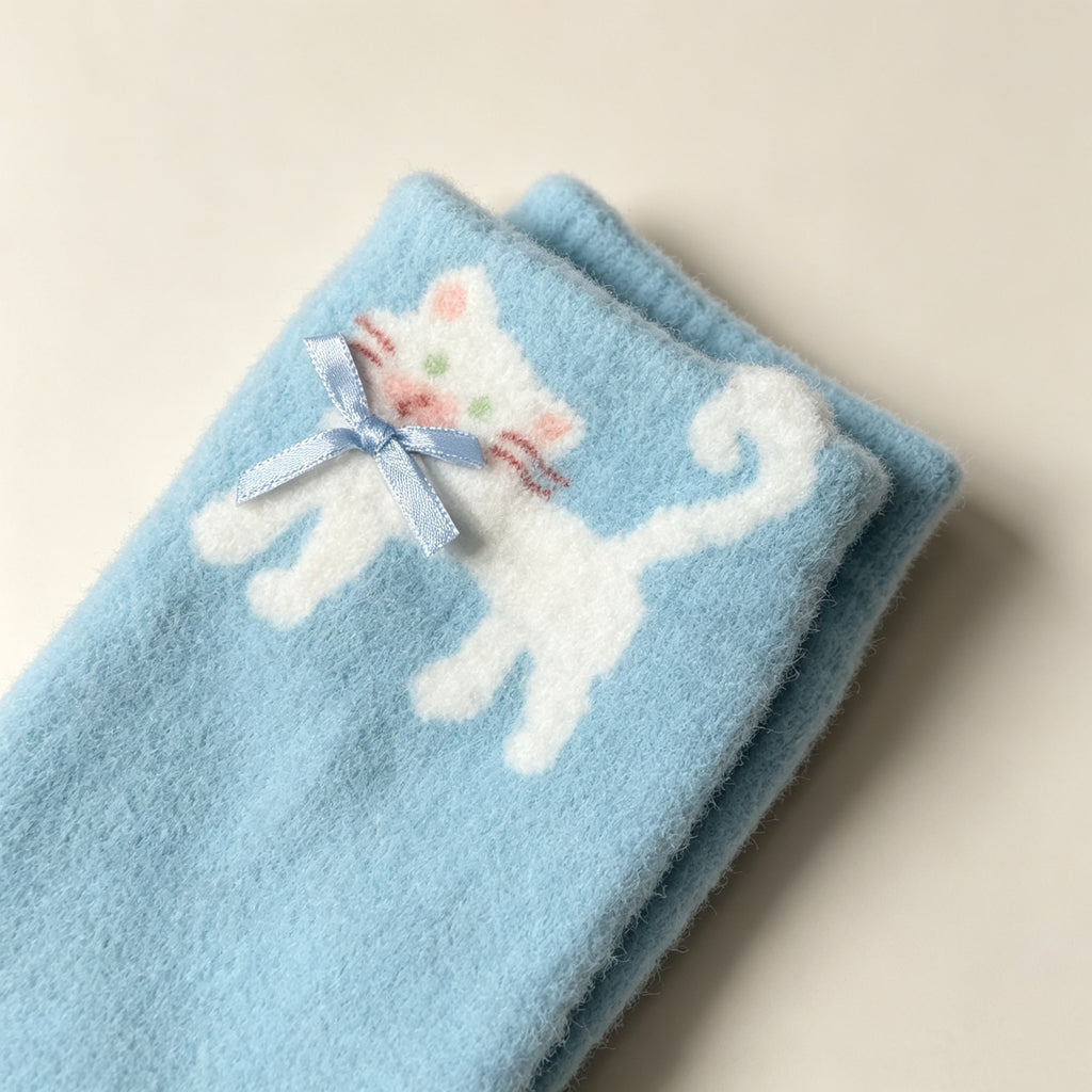Kawaii Fluffy Winter Lounge Home Socks