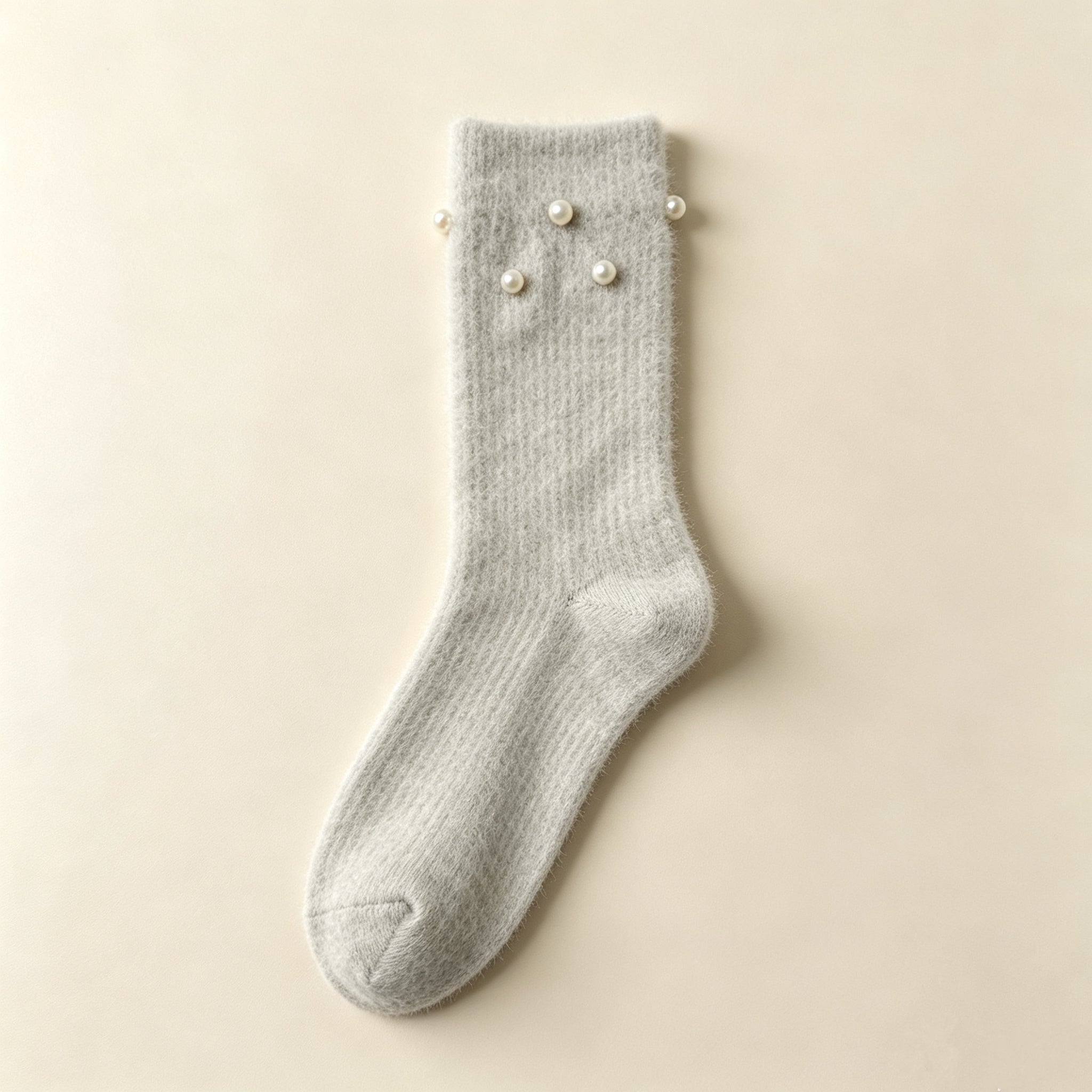 Elegant Fluffy Winter Lounge Home Socks