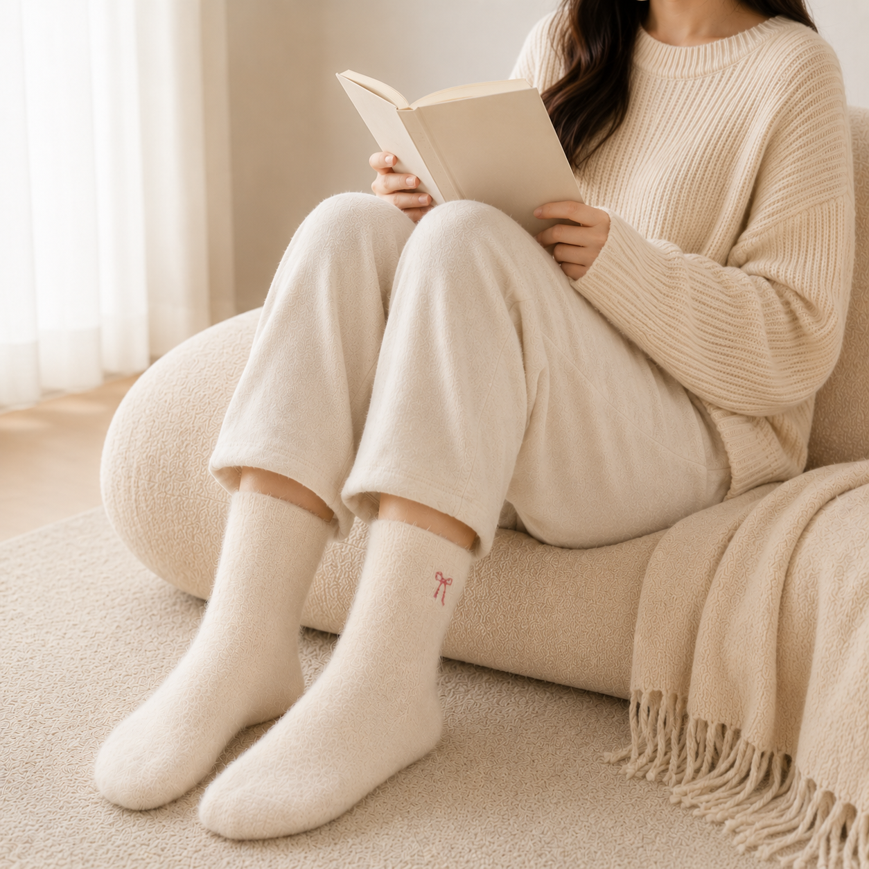 Soft Cloud Crew Socks